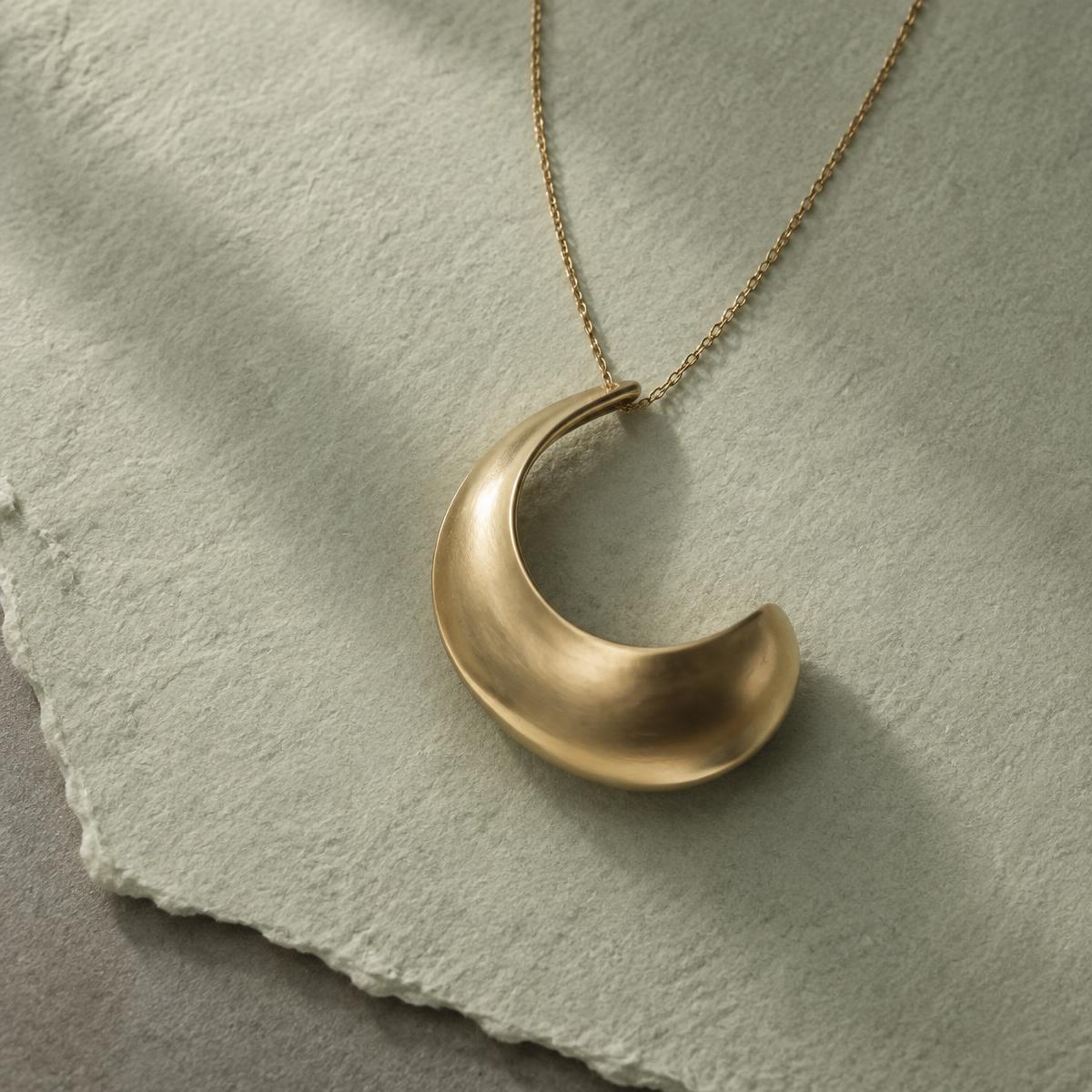Tide pendant in Brass